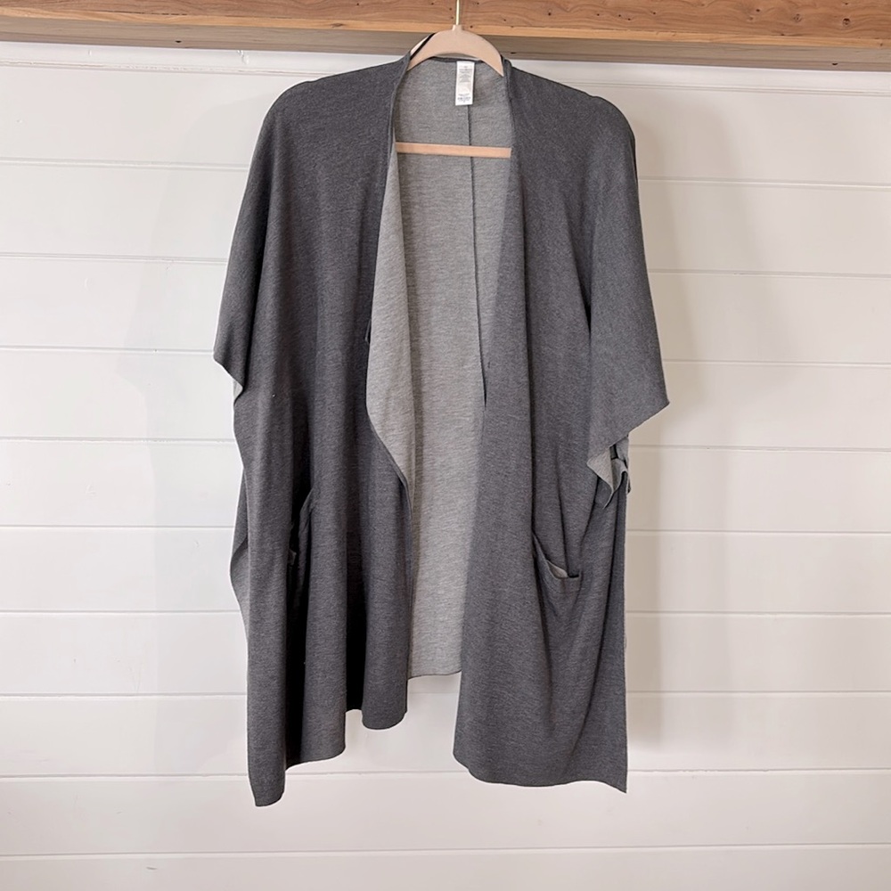 Lululemon, grey, cape cardigan, size one size